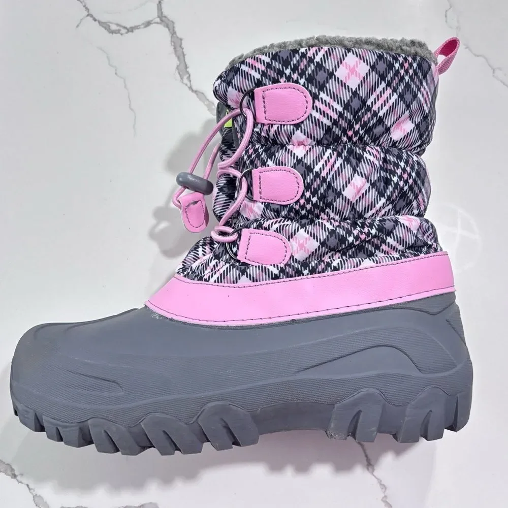 Western Chief | Snowden Sweet Plaid Big Girls Insulated Winter Snow Boots 5B
